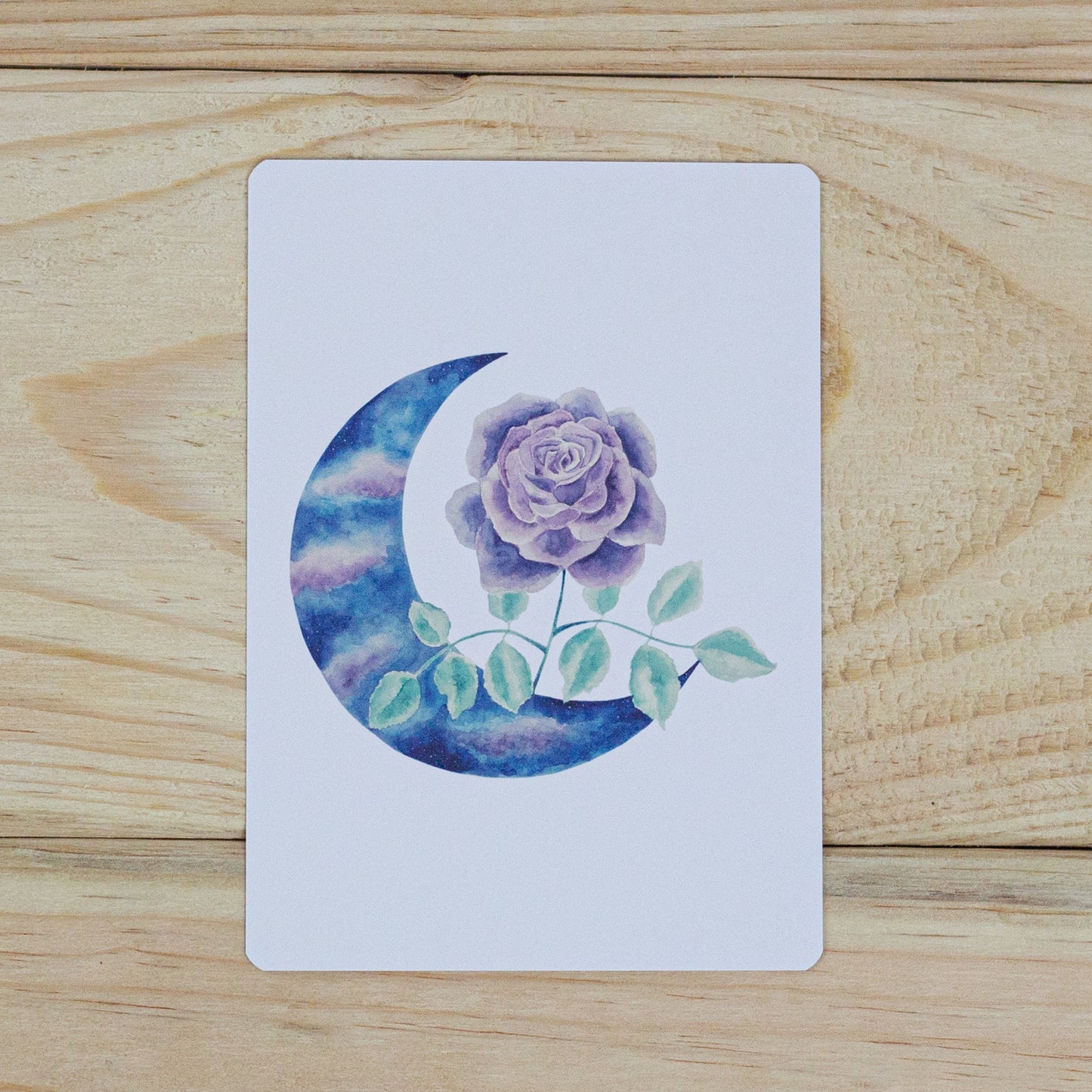Moon Rose Postcard