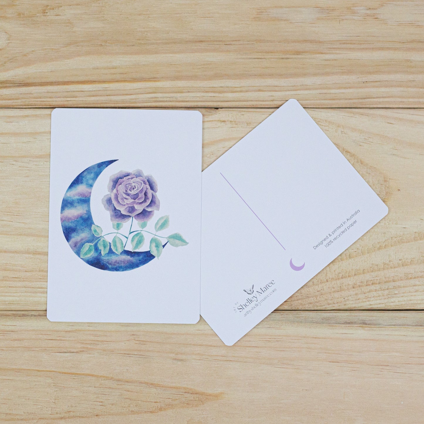 Moon Rose Postcard