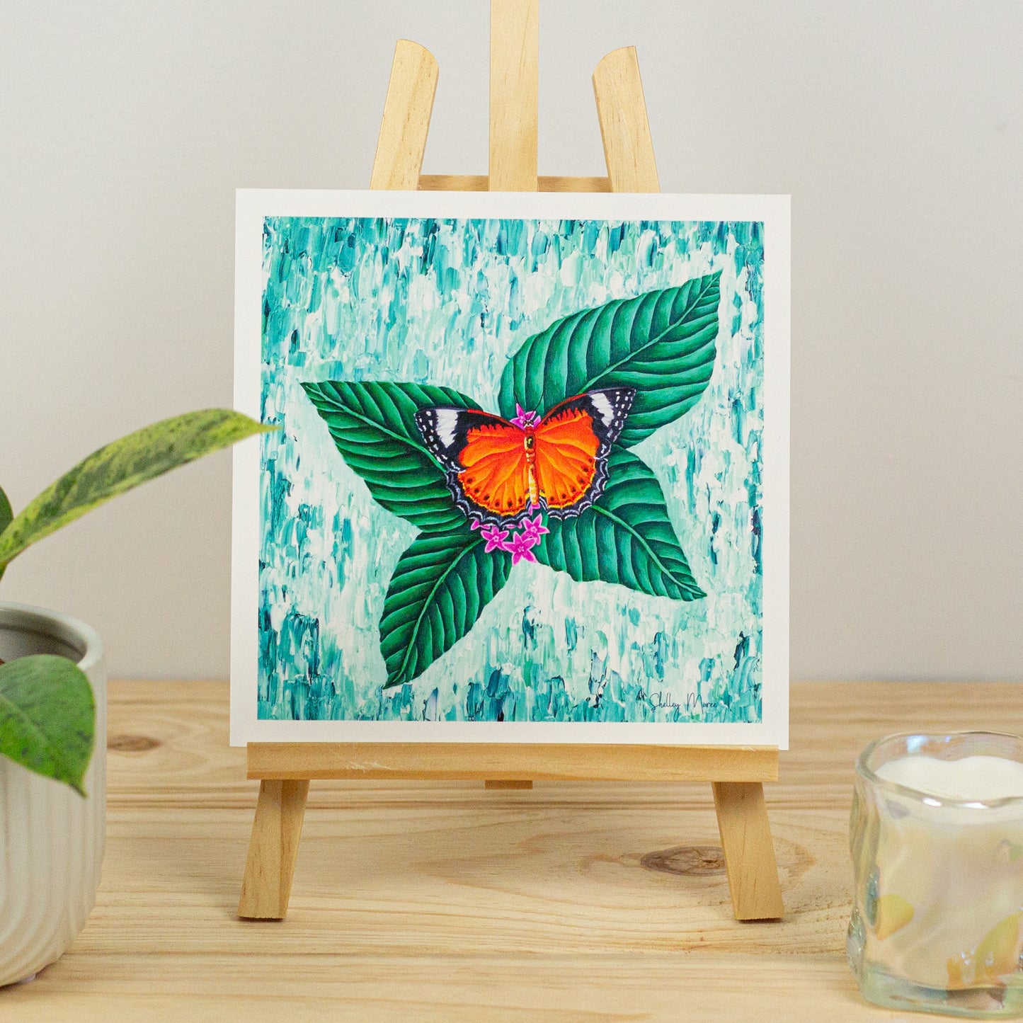 Orange Lacewing Art Print