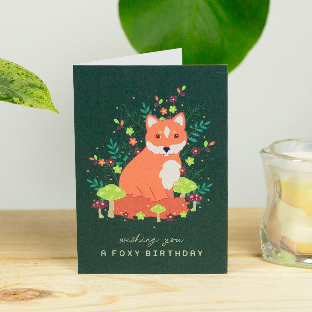 Foxy Birthday Greeting Card