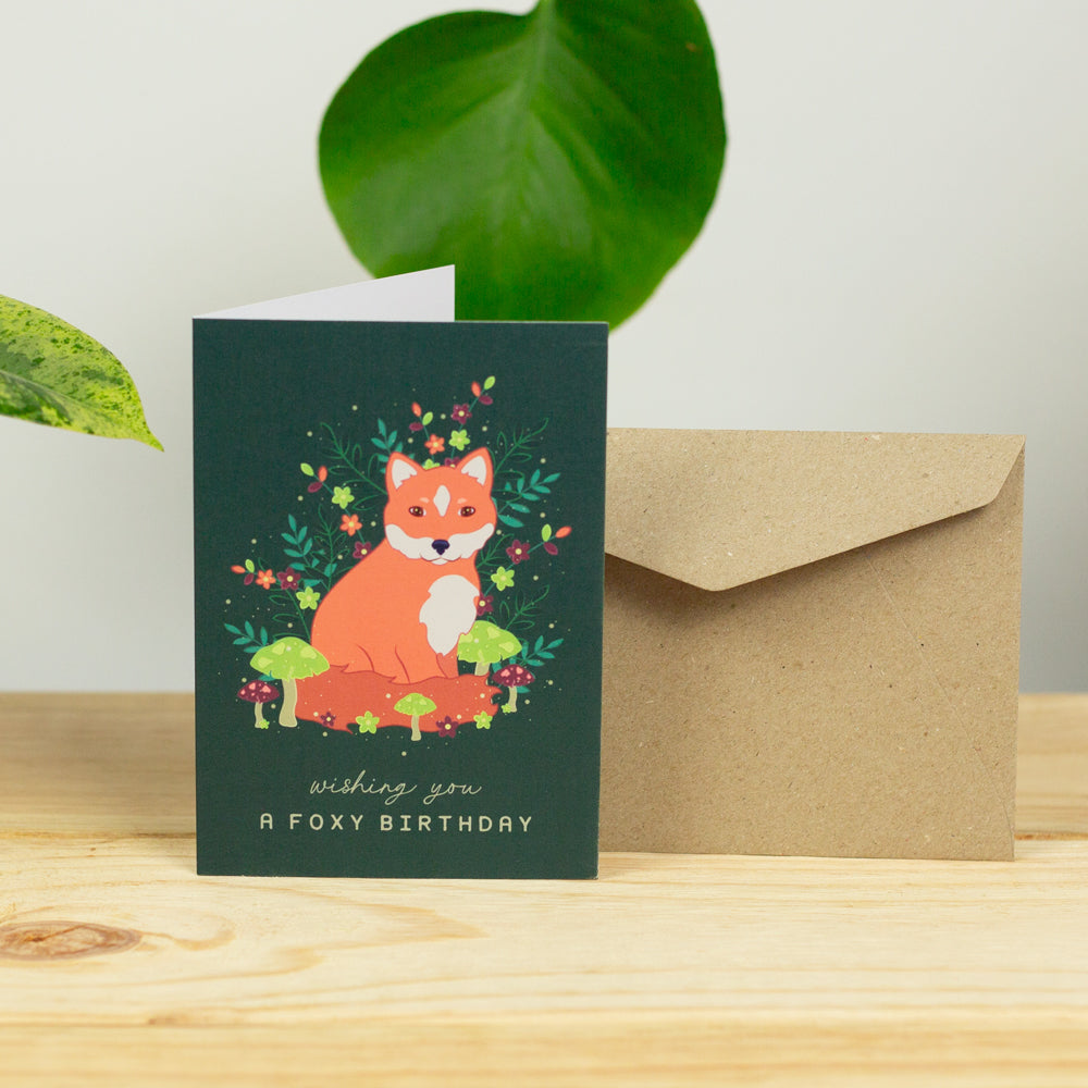 Foxy Birthday Greeting Card