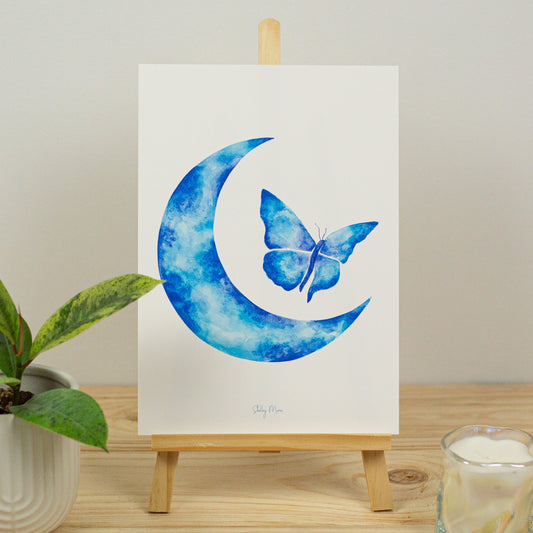Butterfly Moon Art Print