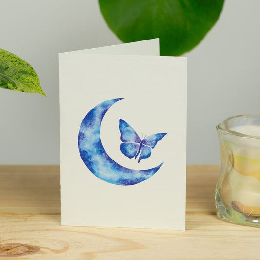Butterfly Moon Greeting Card