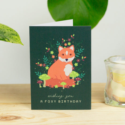 Foxy Birthday Greeting Card